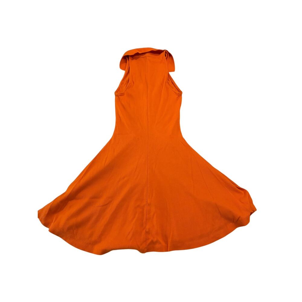 Zara Ribbed Collared Flared Mini Dress - Picture 3 of 3
